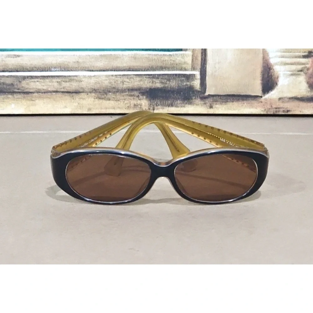 Calvin Klein 798S‎ 151 Brown Oval Sunglasses FRAMES ONLY